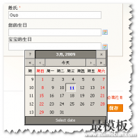 在Magento前端页面使用日历控件